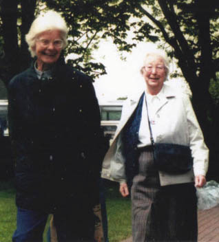 Patricia (right) with Mary c.1996